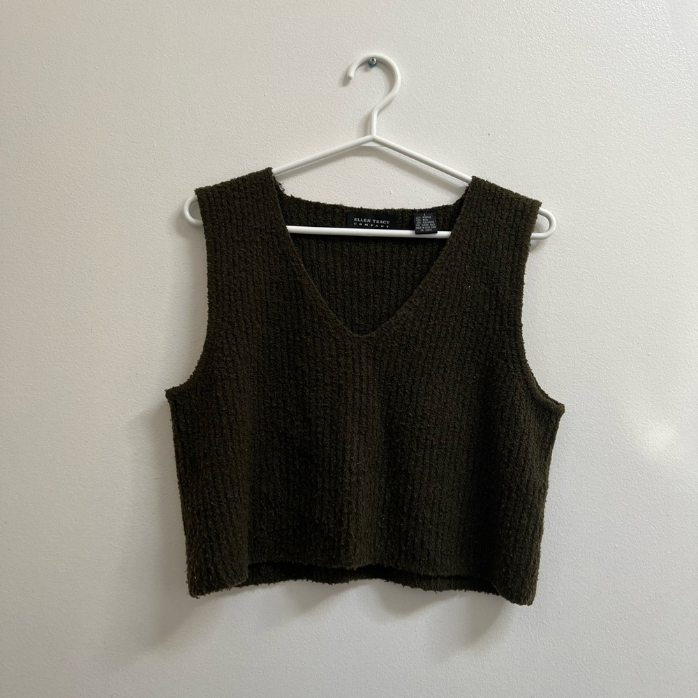 Vintage Ellen Tracy Company Sleeveless Knit Top S